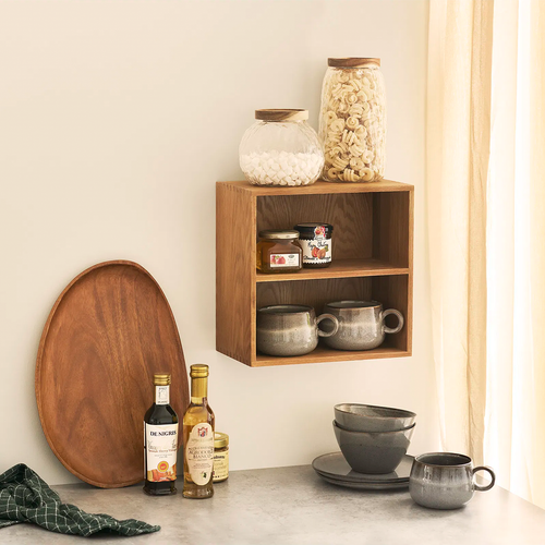 Artichok Abigail Open Wandkast Met Twee Vakken - 30 x 30 cm - vtwonen shop