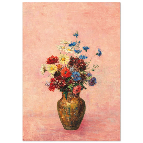 Artfulprints  Bloemen in vaas 4   poster A4 21x29.7 cm - vtwonen shop