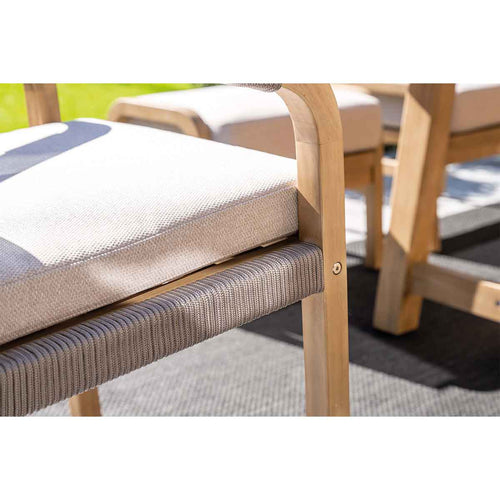 Garden Impressions lounge dining set Alora grey sand - 5-delig links
