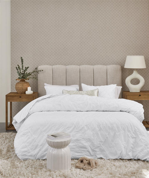 Riviera Maison dekbedovertrek Elegance - 260x200/220 cm - wit