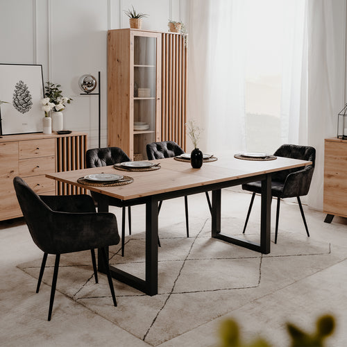 Calicosy - LUBLIN Servieskast - Licht hout - 40x92x198 cm