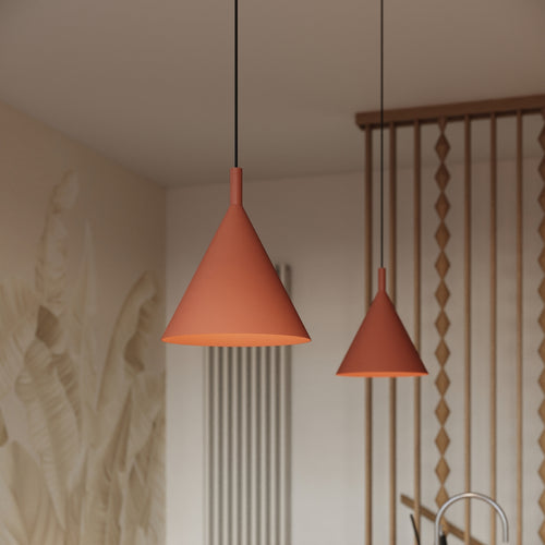 Sollux Lighting Hanglamp NOX 25 rode oker - 24,5x24,5x140cm