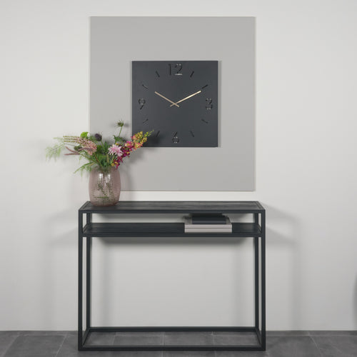 Spinder Design klok Time 60 X 60 - Zwart - vtwonen shop