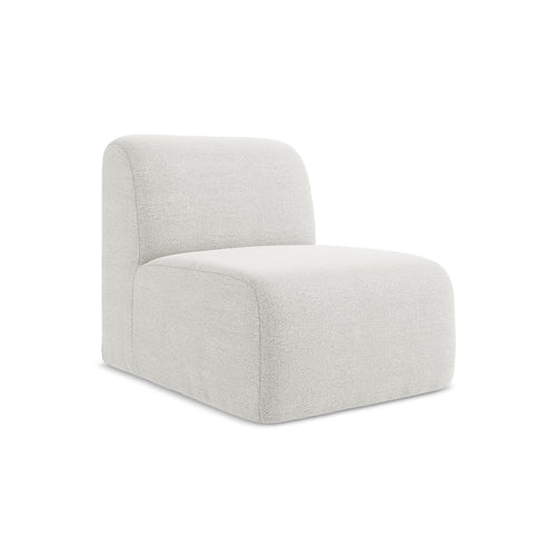 LaMiaSofa Bankmodule midden Cervo - bouclé - wit - 70x94x75