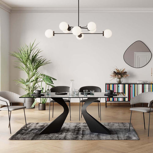 Kare Design Eettafel Gloria 200x100cm zwart - vtwonen shop