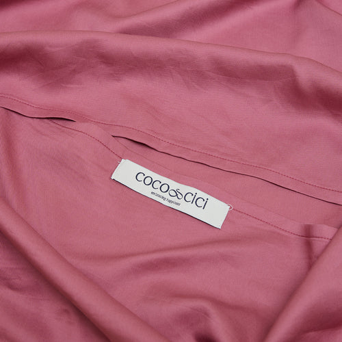 Coco & Cici - TENCEL Twill Kussensloop Dusty Rose - 1 kussensloop 50x70 zonder volant