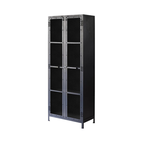 Tikamoon Servieskast met metalen gaas - Zwart - vtwonen shop