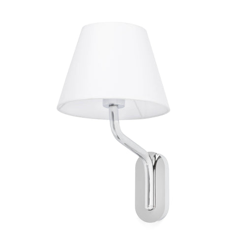 Faro Eterna - 1 Light Indoor Wandlamp Chroom - Kap niet inbegrepen, E27