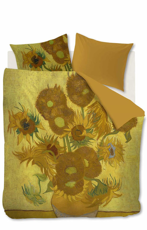 Beddinghouse x Van Gogh Museum dekbedovertrek Tournesol - 260x200/220 cm - geel - vtwonen shop