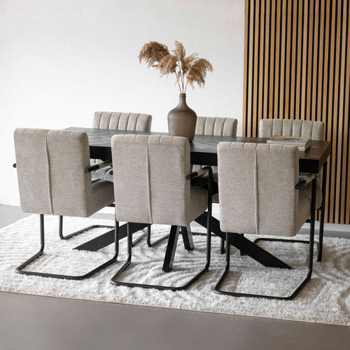 Kick buisframe stoel Isa - Beige - vtwonen shop