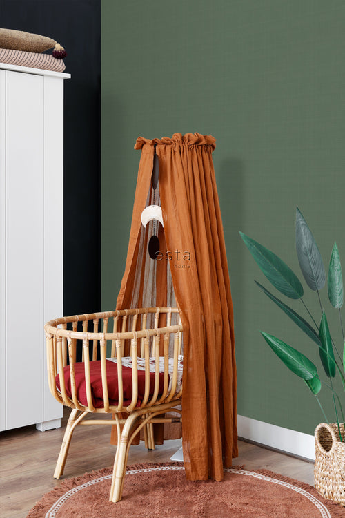 ESTAhome behang linnenstructuur donkergroen - 53 cm x 10.05 m - 139240
