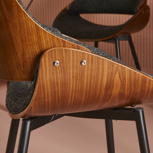 Signature - MANNIX Fauteuil - Grijs - 53,5x56x78 cm