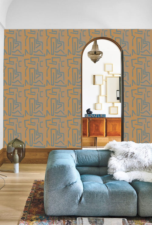 Catchii Behang Retro Lines beige