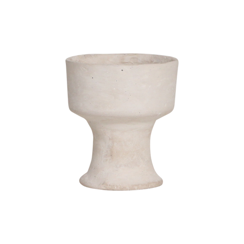 Raw materials vaas Chalk Chotan - créme - 15x15x17 cm - Set/2 - vtwonen shop