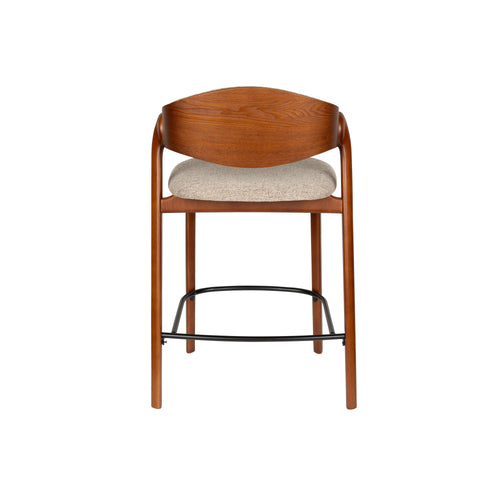 Dutchbone Babington Counter/ Barkruk 65 cm Walnoot - Set van 2 - vtwonen shop