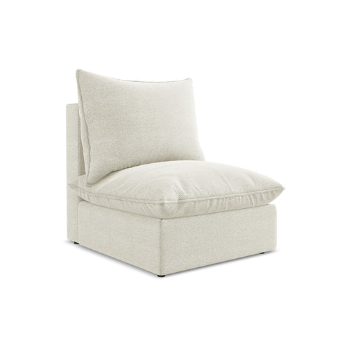 LaMiaSofa Bankmodule midden Ravenna - bouclé - zand - 75x90x77