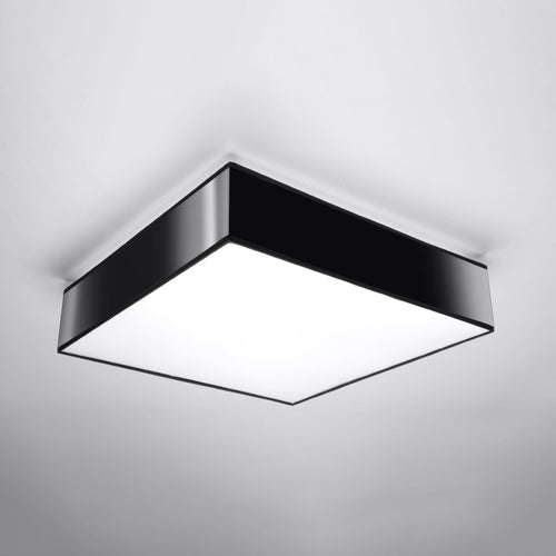 Sollux Lighting Plafondlamp HORUS 45 zwart - 45x45x11cm