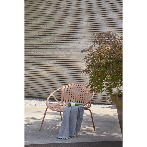 WOOOD tuin fauteuil Bruce - Metaal - Zalm Roze - 73x81x72 cm - vtwonen shop
