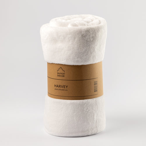 Dutch Decor - VOORDEELSET - 3-delig - Rome & Harvey - 2 sierkussens 45x45 cm - 1 plaid 150x200 cm - wit - vtwonen shop