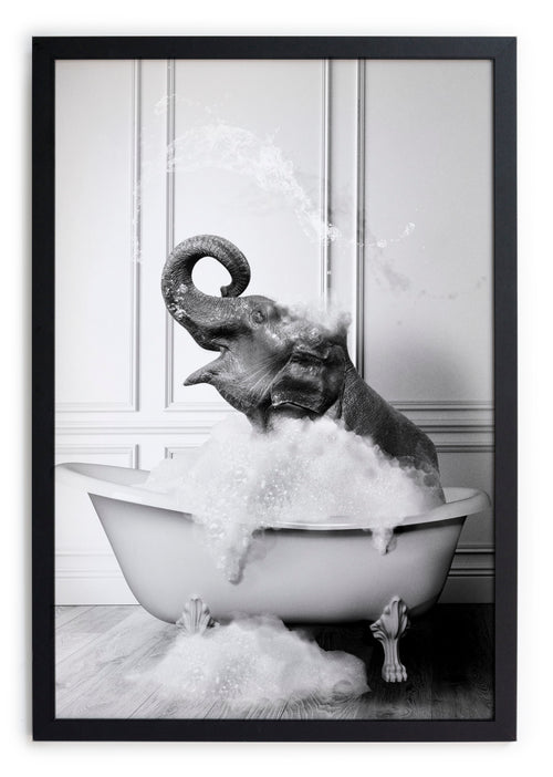 Zwarte lijst met kader 40x30 olifantenbad - vtwonen shop