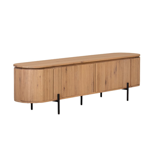 DÉJA Living Tv-Meubel Loise - Eikenhout/Metaal - Naturel - 200cm - vtwonen shop