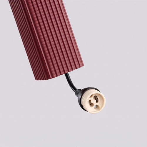 Sollux Lighting Hanglamp RAYO 1 bordeaux - 8x8x118cm