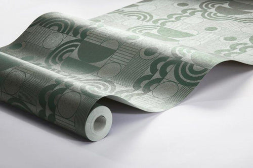 Borastapeter behang geometrische vormen groen - 53 cm x 10.05 m - 660878