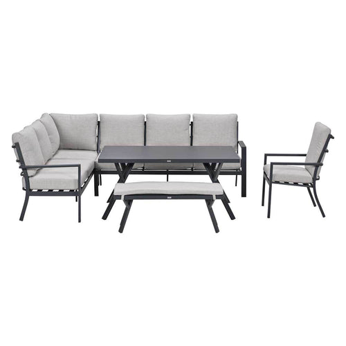 Garden Impressions Lounge dining set Senja 5-delig links - sandstone