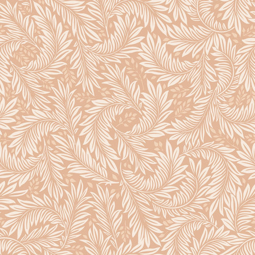 ESTAhome behang bladeren licht terracotta - 50 x 900 cm - 131141 - vtwonen shop