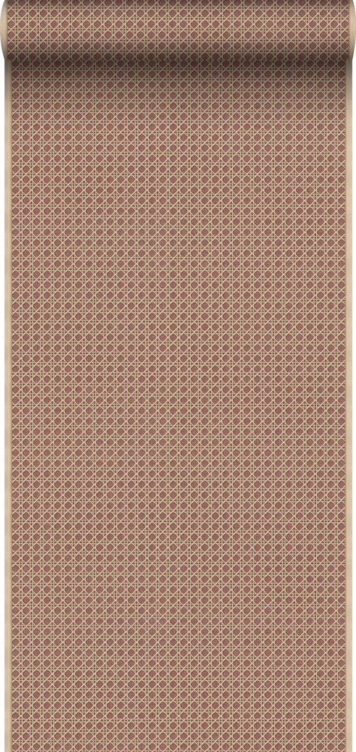 Sanders & Sanders behang ruiten terracotta - 53 cm x 10 m - 640512