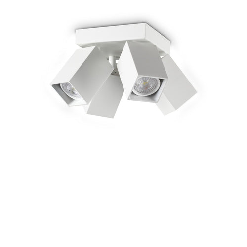 Ideal Lux DYNAMITE Vierkante plafondspotclusters wit 4x GU10