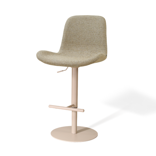 Nolon Niva-Fé tulp barkruk taupe melange - verstelbaar - beige poten