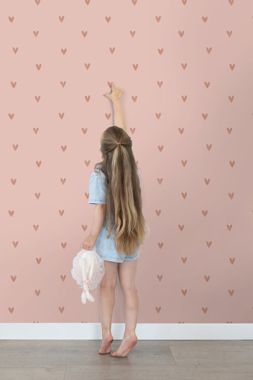 ESTAhome behang hartjes roze - 53 cm x 10.05 m - 139770 - vtwonen shop