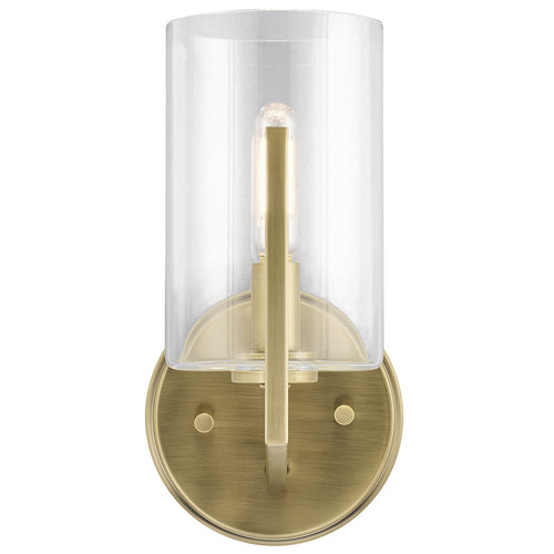 Elstead Kichler Nye Wandlamp geborsteld natuurlijk messing