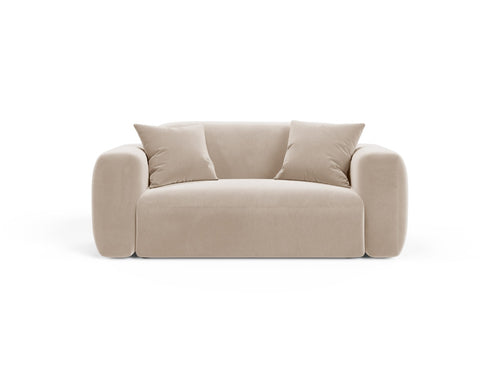 Cosmopolitan Design Modulaire bank Strino 2-zits, flueel beige - 98x180x78cm