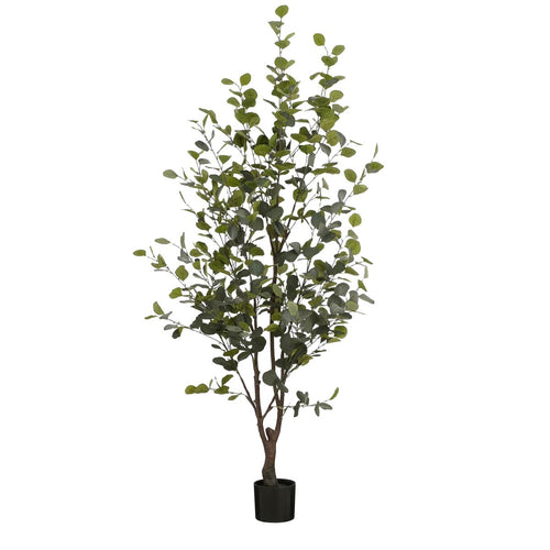 Mica Decorations Kunstplant Eucalyptusboom in Pot - H180 x Ø80 cm - Groen