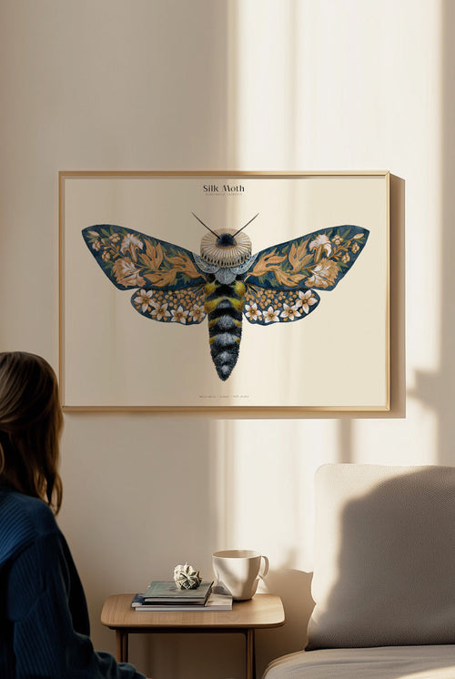 Matos - W. Morris inspired - Silk Moths No.13 - PSTR studio Kunst Poster - vtwonen shop