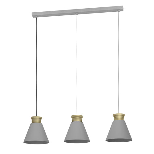 EGLO hanglamp Twicken - e27 - 92 cm - grijs/goud -staal - vtwonen shop