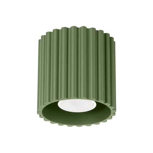 Sollux Lighting Plafondlamp AURA 1 olijfgroen GU10 - 10x10x10cm