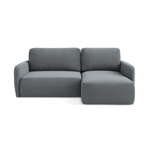 LaMiaSofa hoekbank rechts Corle - textuurstof - jeans - 207x148x86