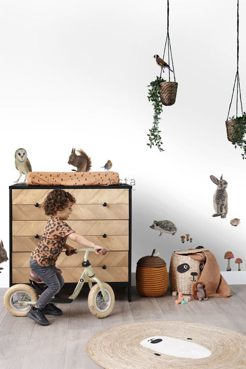 ESTAhome muursticker bosdieren bruin - 47.5 x 66 cm - 156101 - vtwonen shop
