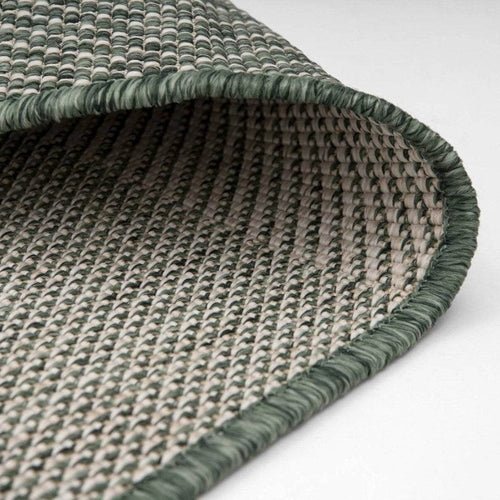 Buiten vloerkleed Boa - Groen/Wit - dubbelzijdig - EVA Interior