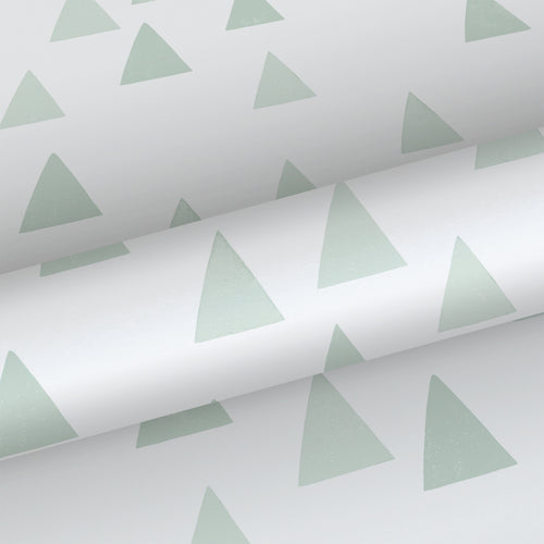 Walls4You behang driehoekjes lichtgroen en wit - 53 cm x 10.05 m - 935319 - vtwonen shop