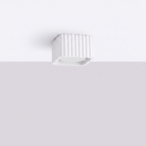Sollux Lighting Plafondlamp RIFF 1 wit Gx53 - 10x10x6cm