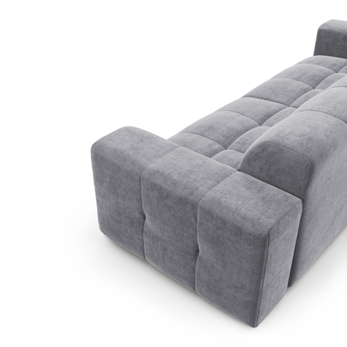 Sia Home - Rechte bank MAEL - Fluweel - Beton grijs - 230cm - vtwonen shop