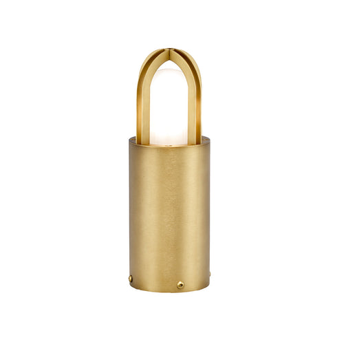 Elstead Paignton Sokkellamp voor buiten Antiek messing, IP55
