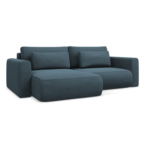 LaMiaSofa hoekbank links Perugia - textuurstof - jeans - 240x149x82