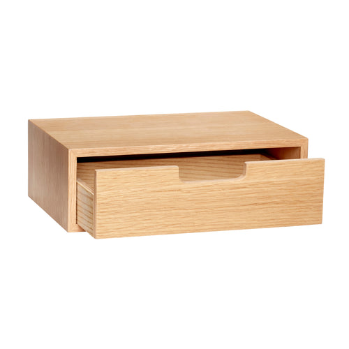 Hübsch opbergdoos Hide - mdf/oak fineer - 30x20xh10cm