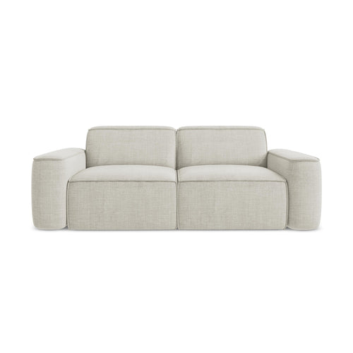 LaMiaSofa 3-zits bank Melissa - textuurstof - lichtbeige - 204x102x70