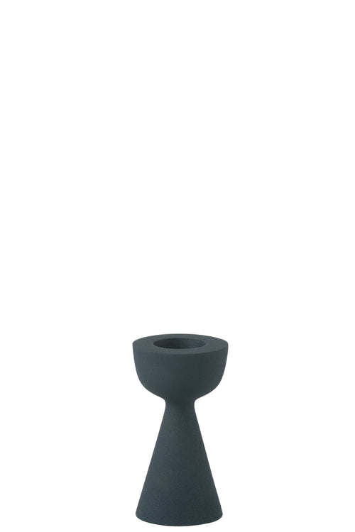 J-Line kaarshouder Cone - aluminium - blauw - small